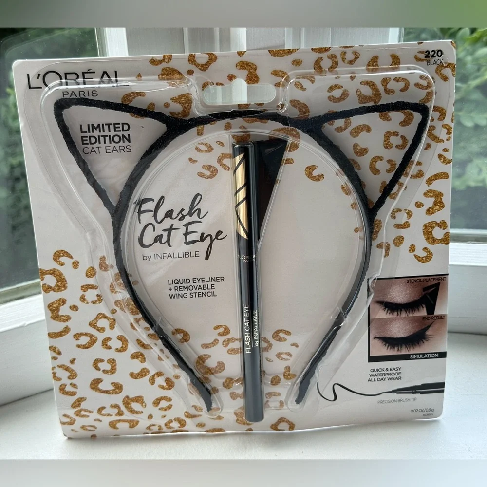 NEW L'Oréal Paris Limited Edition Cat Ears Plus Flash Cat Eyeliner